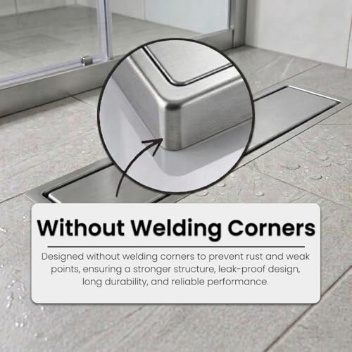 Arquin Bathroom Floor Drainer 5x5 Inch | Square Shower Floor Drain Channel | 304 Stainless Steel | Square Cut Drain Jali with Cockroach Trap Matt Finish | Kitchen Waste Water Drain Jali 1MM - Image 4