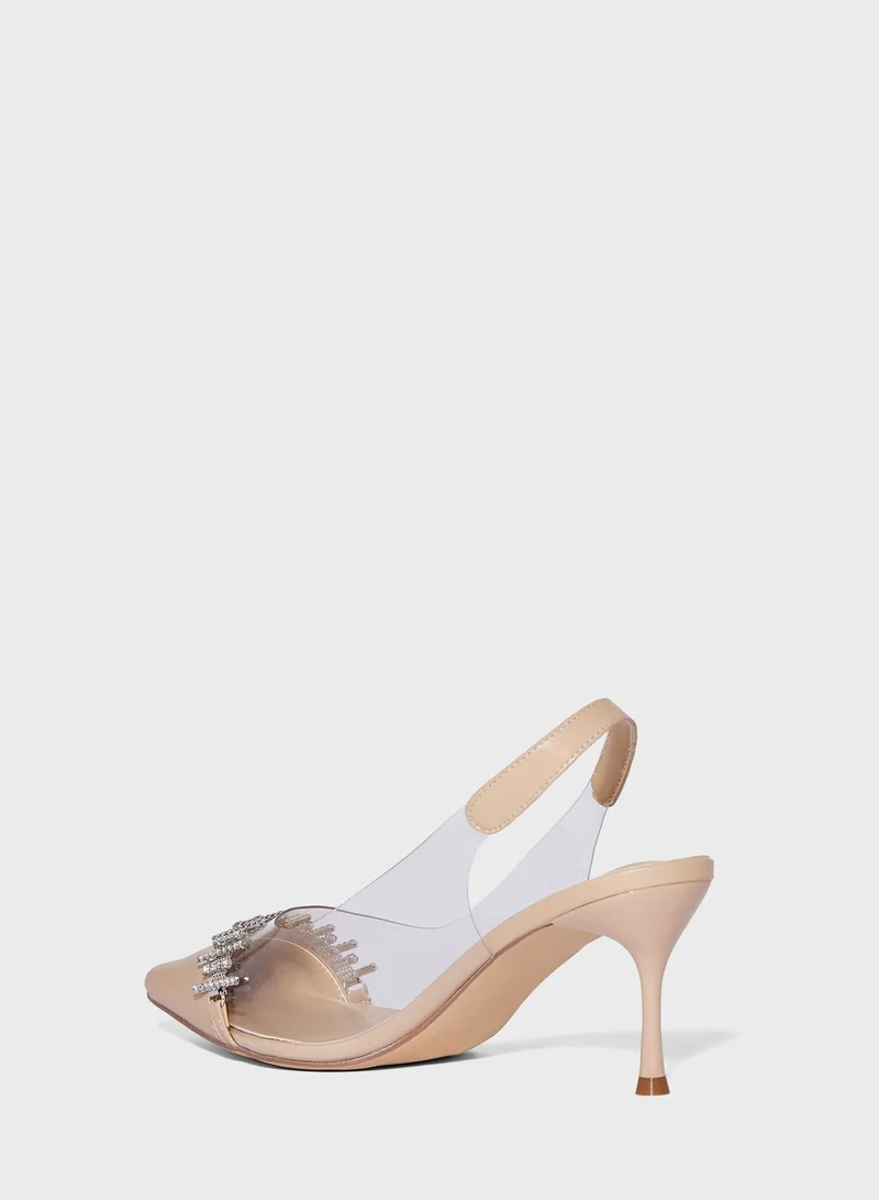 Ella Limited Edition Diamante Embellised Pump