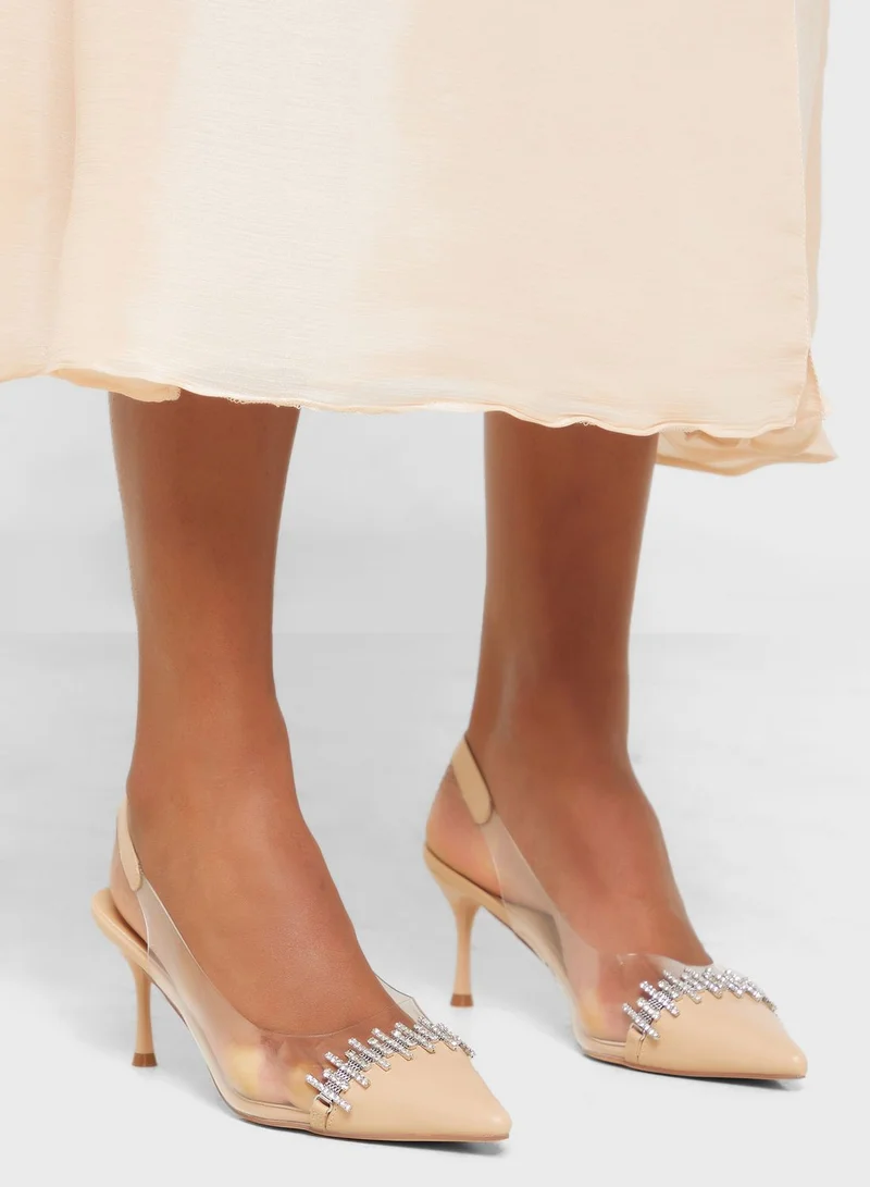 Ella Limited Edition Diamante Embellised Pump