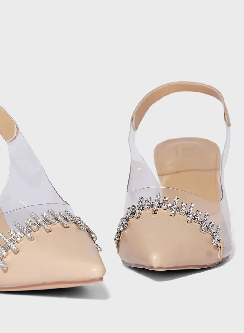 Ella Limited Edition Diamante Embellised Pump