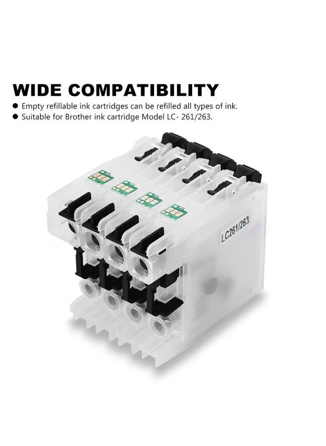 Thoraya Universal Refillable Cartridge with Chip LC263 for DCPJ562DW / MFCJ480DW / 680DW  - Image 3
