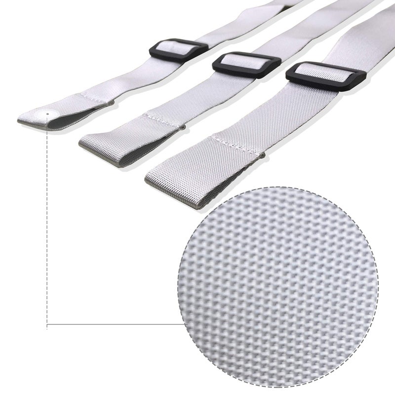 ZARPMA High Chair Straps, 3 Point Harness Straps Belt for Child Kid Chair Strap for IKEA Antilop High Chair (Grey) - Image 3