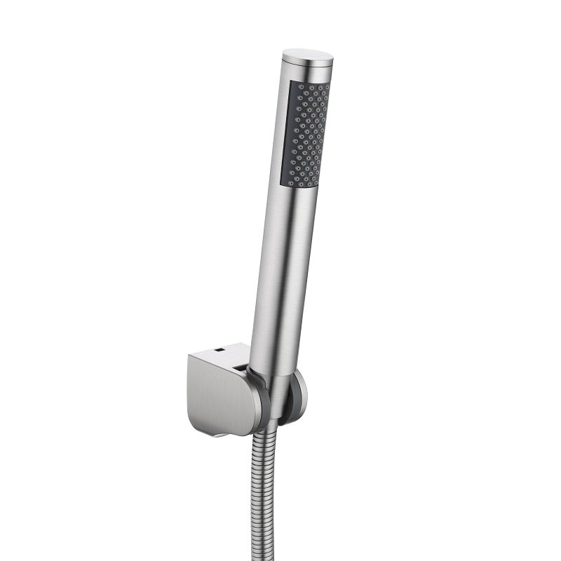 KES Bathroom Handheld Shower Head with Extra Long Hose and Bracket Holder Brushed Stainless Steel LP150BS