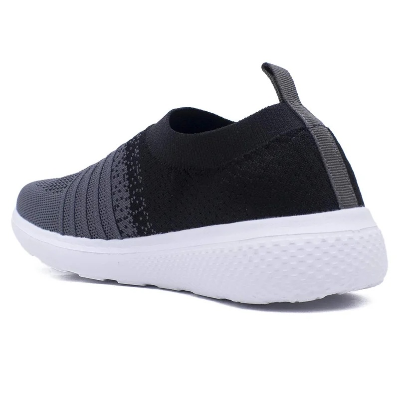 أسيان Grey Slip-On Sports Shoes for Women