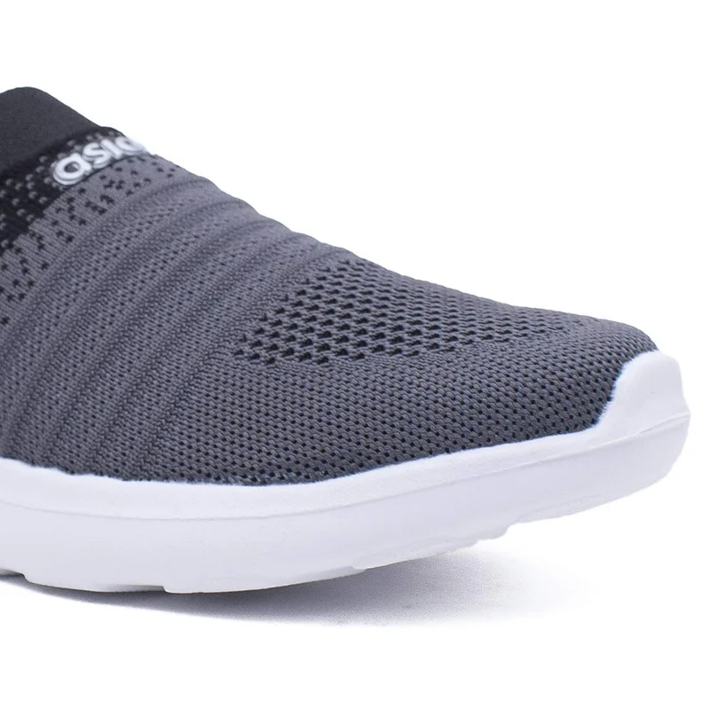 أسيان Grey Slip-On Sports Shoes for Women