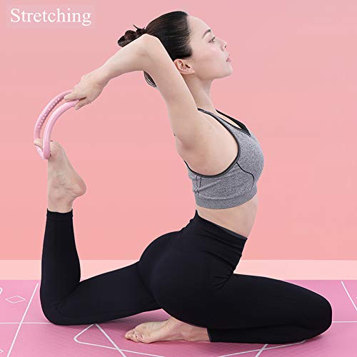 Kvittra Figure 8 Resistance Band with Yoga Ring, Arm Back Shoulder Exercise Elastic Rope Stretch Fitness Band, Foot, Leg, Hand Stretcher, Arm Exerciser for Yoga Pilates Stretching Physical Therapy - Image 5