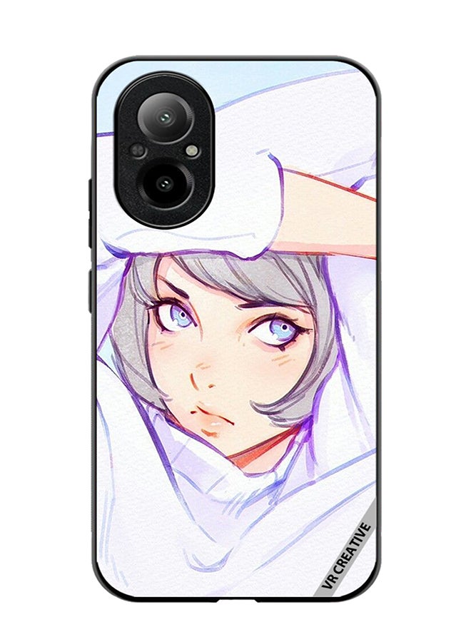 VR CREATIVE Protective Case Cover For Realme C67 4G Girl Hands Pose Design Multicolour - Image 1