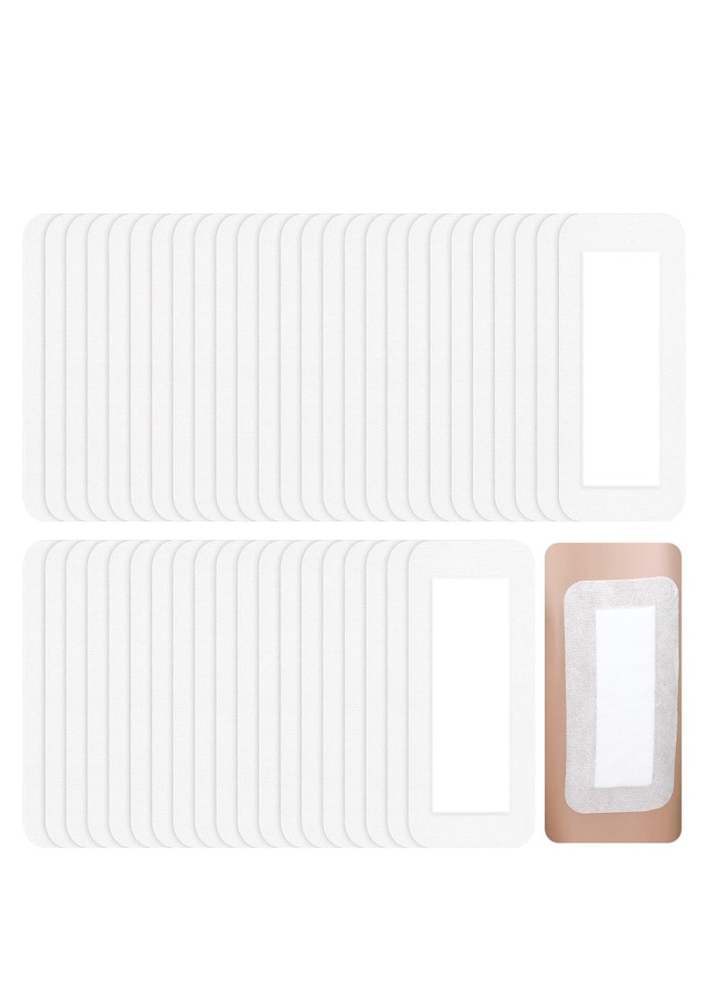 KASTWAVE 40 Pcs Waterproof Adhesive Island Dressing, 4" x 10" Sterile Island Wound Dressing, Breathable Bordered Gauze Dressing, Individually Wrapped Latex Free Bandages, Non-Stick Central Pad - Image 1