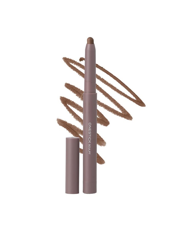 Ruby's Organics Ruby’s Organics OneStick Lipstick for Women- Sculpt, Lip and Cheek Contour Crayon, Matte Finish, Lip Makeup- Enriched with Antioxidants and Vitamins, Chemical Free- Sand - Image 1
