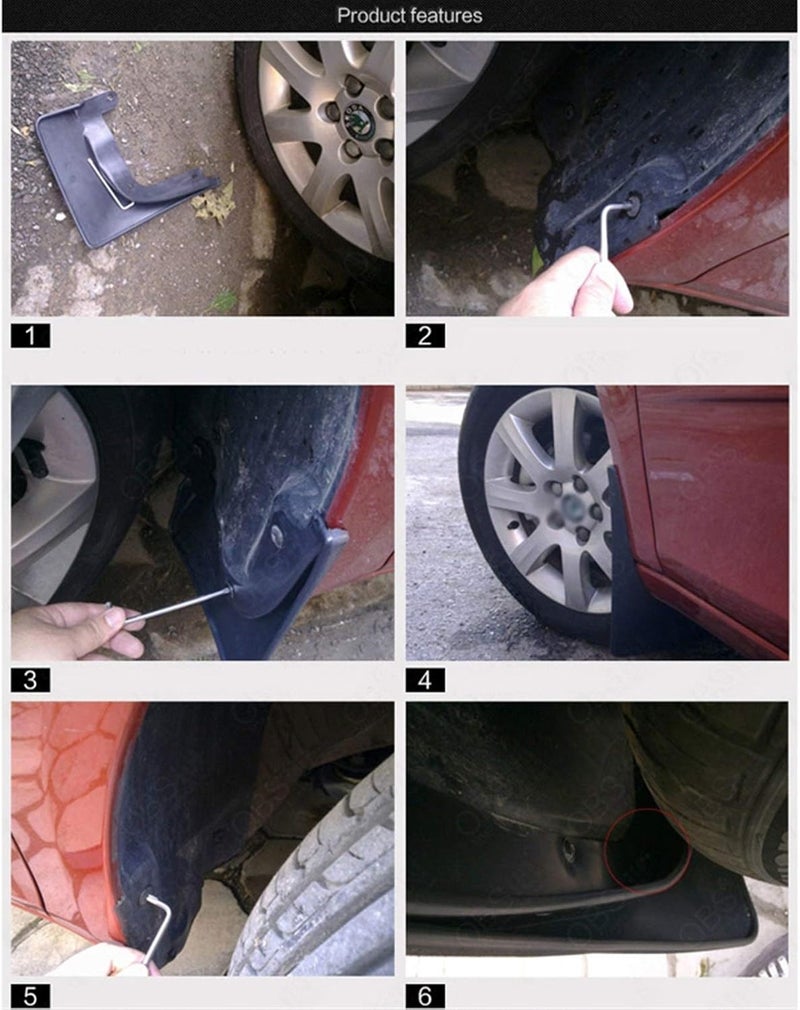 Wivplex Front and Rear Mudguards for Jeep Grand Commander - Image 5