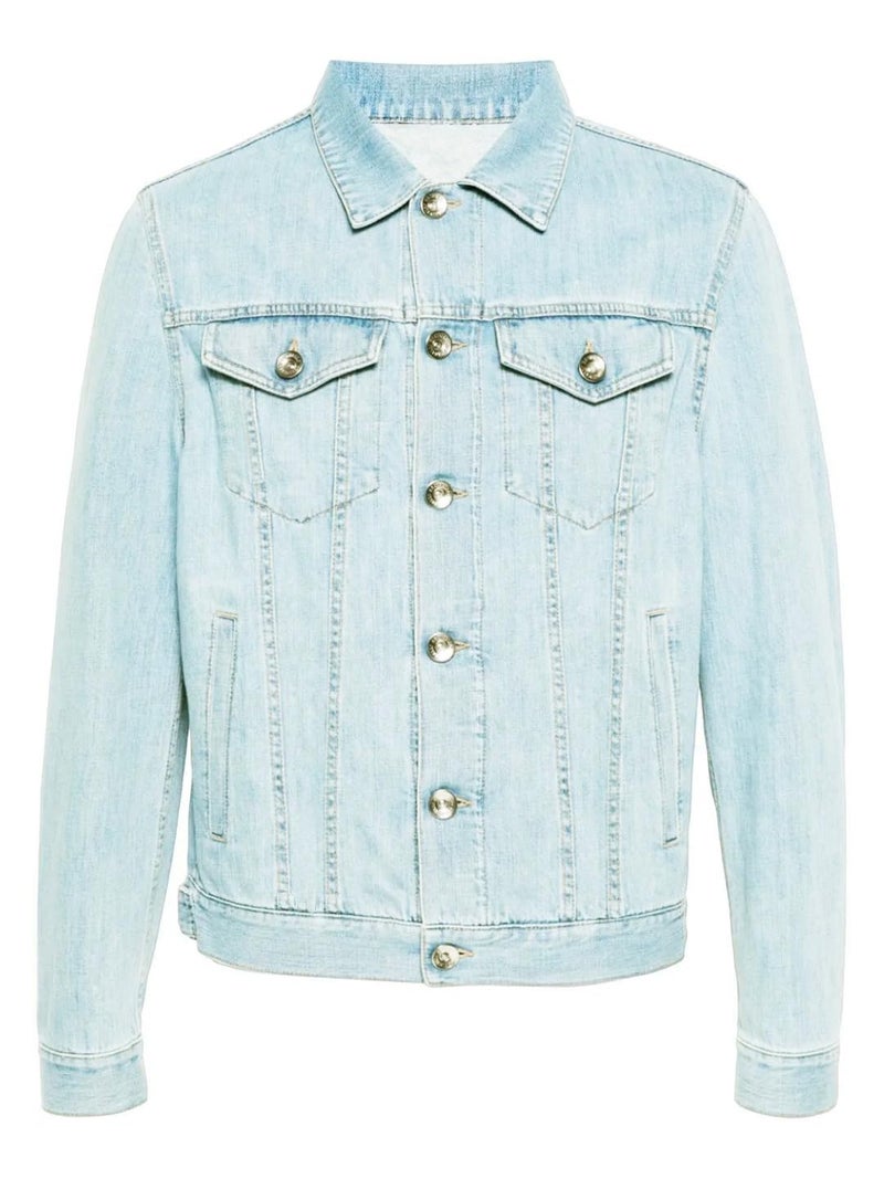 KOTTY Men's Classic Long Sleeves Denim Jacket(Blue,XL) - Image 2