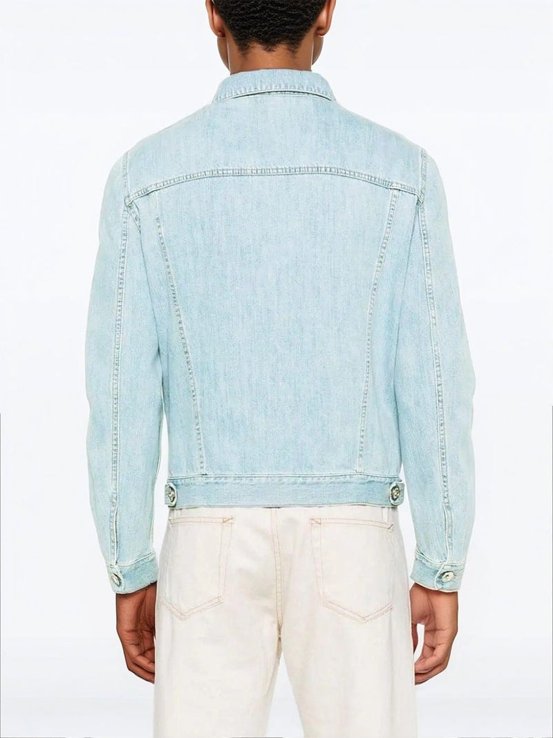 KOTTY Men's Classic Long Sleeves Denim Jacket(Blue,XL) - Image 5