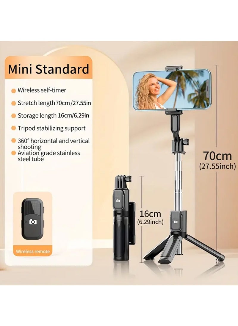 X-level Portable Selfie Stick Tripod with Remote,Compact Photo Video Wireless Selfie Stick Tripod Stand 360° Rotate Travel for Cell Phones Apple iPhone Pro Max 16/15/14/13 Samsung Galaxy S25/24/23  - Image 5