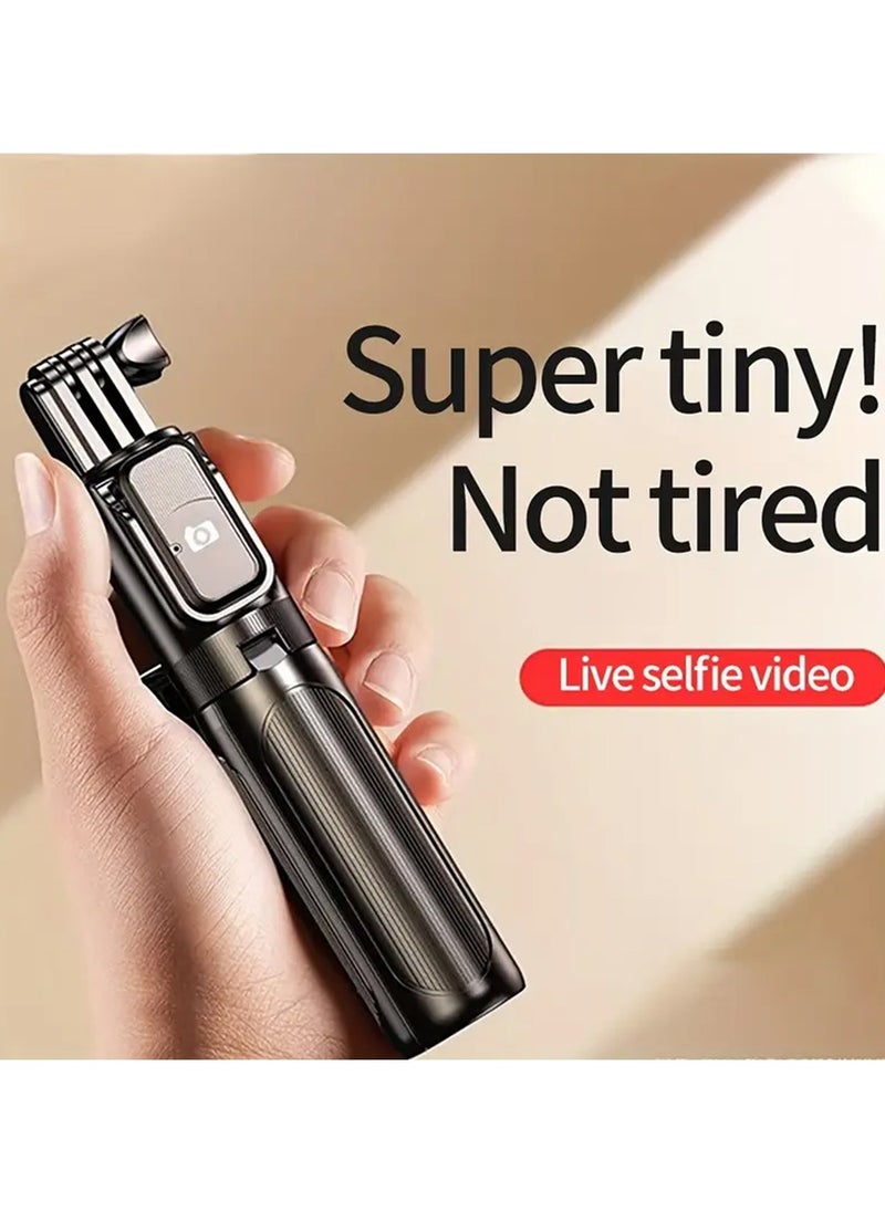 X-level Portable Selfie Stick Tripod with Remote,Compact Photo Video Wireless Selfie Stick Tripod Stand 360° Rotate Travel for Cell Phones Apple iPhone Pro Max 16/15/14/13 Samsung Galaxy S25/24/23  - Image 1