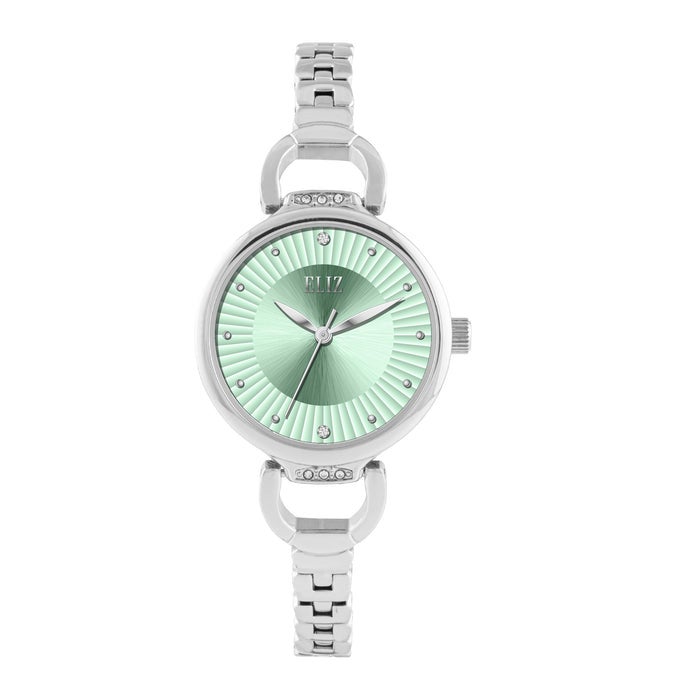 ELIZ ES8932L2SES Metal Case and Bracelet 3-Hands Women's Watch - Image 1