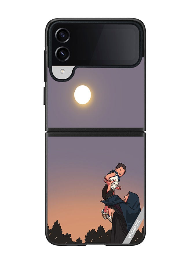 VR CREATIVE غطاء حماية لجهاز سامسونج جالاكسي Z Flip4 بتصميم الأطفال الأخير متعدد الألوان - Image 1