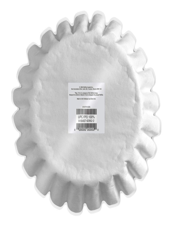 Melitta Basket Coffee Filters, White for 8-12 Cup , 200 ct (629524) - Image 3