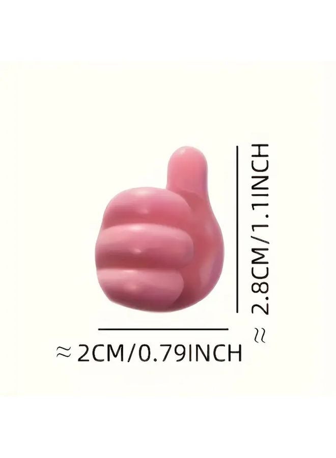 15 قطعة مشابك كابل للإبهام بألوان عشوائية لأسلاك الشحن، خطافات تخزين للمنزل والمطبخ - Image 4