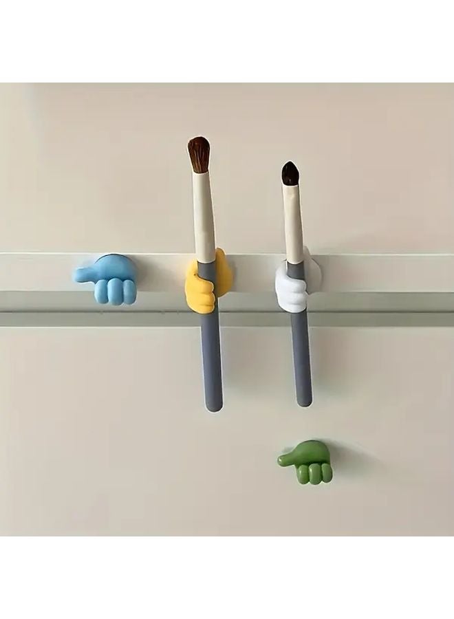 15 قطعة مشابك كابل للإبهام بألوان عشوائية لأسلاك الشحن، خطافات تخزين للمنزل والمطبخ - Image 3