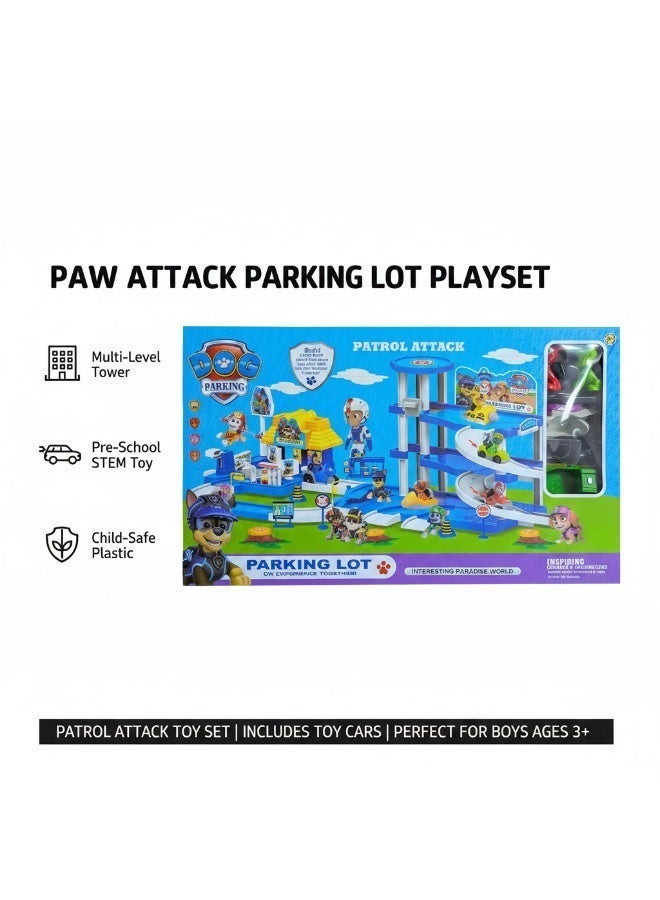 Paw Patrol Toys Paw Patrol  parking lot Tower Playset Toys for Boys Pre School with Cars - Image 1
