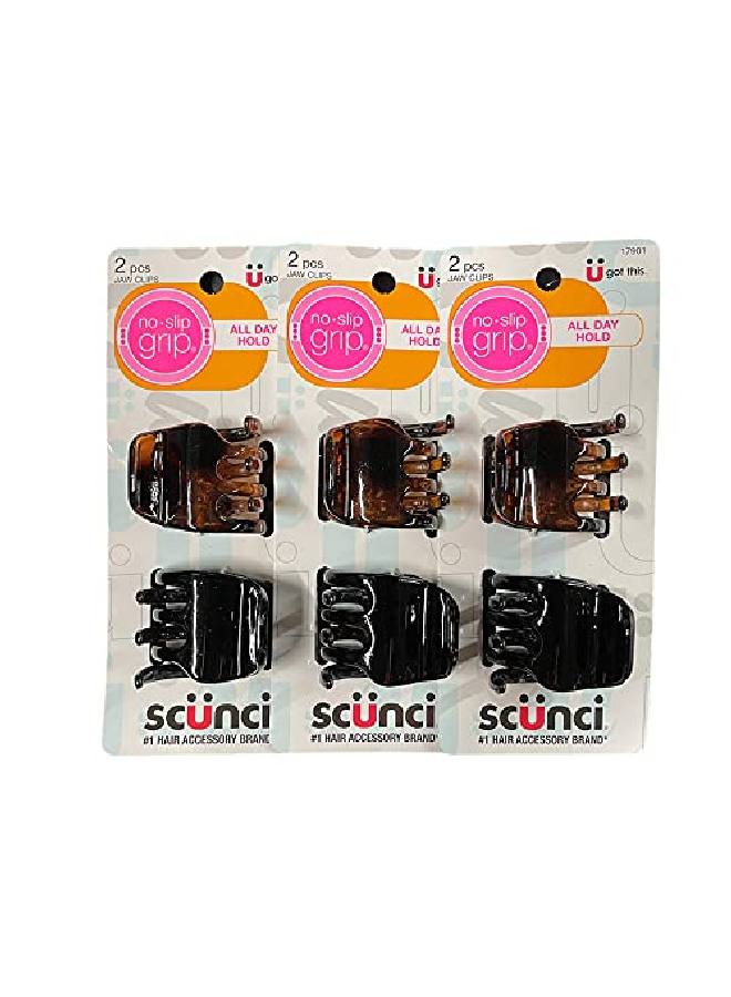 Scunci Noslip Grip Jaw Clips 3.5Cm 6 Count - Image 2