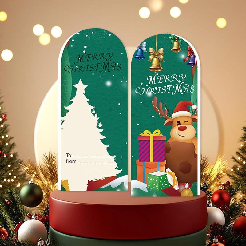 بطاقات عيد الميلاد، بطاقات عيد الميلاد المضحكة مع أظرف وملصقات، بطاقة تهنئة محمولة للعطلات، بطاقة عطلات سعيدة قابلة لإعادة التدوير بكميات كبيرة للعائلة والأصدقاء وديكور السنة الجديدة - Image 3