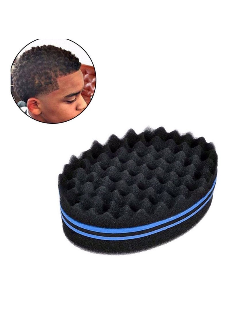 globalstar Globalstar Double Sided Barber Hair Brush Sponge For Afro Curl HS405-01  - Image 2