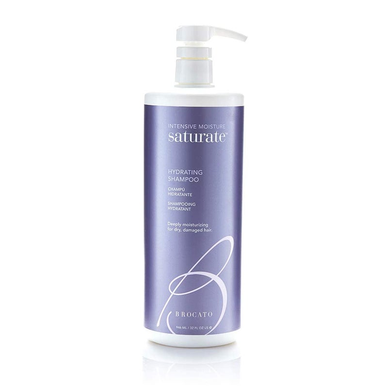 Brocato Saturate Daily Hair Shampoo Intensive Moisture Hydrating Shampoo for Dry Damaged Hair  Moisturizing Formula Safe for Color Treated Hair  Contains No Sulfate or Parabens  32 Oz