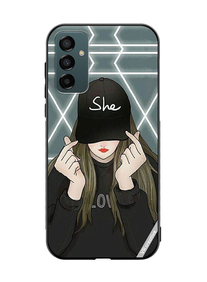 VR CREATIVE Protective Case Cover For Samsung Galaxy F13/M13 She On Cap Design Multicolour - Image 1