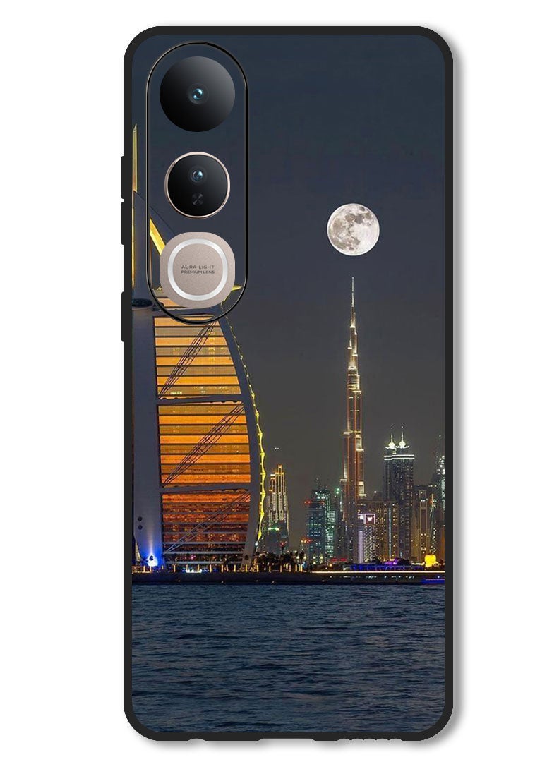 Theodor Case Compatible with Vivo V50 Lite Protection Shockproof Bumper Cover Burj Al Arab - Image 1