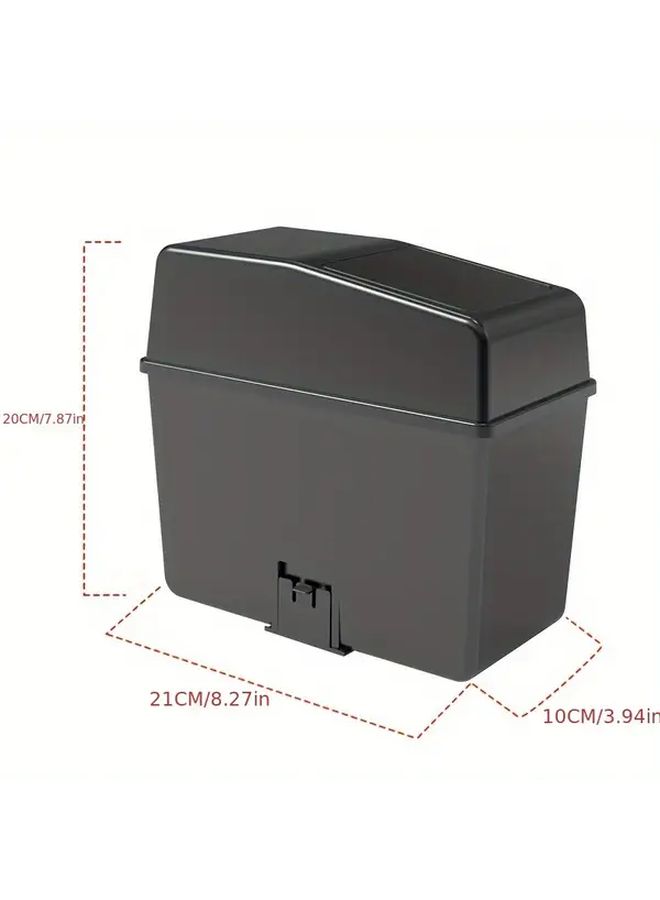 Black Car Trash Can With Lid Press Type Umbrella Holder Rear Seat Storage - Image 2