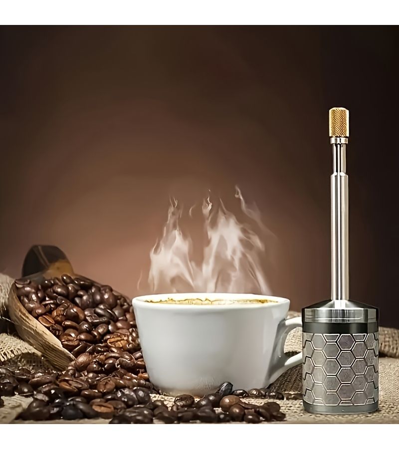 Stainless Steel Manual Coffee Filter Compact Space Saving Design Durable French Press - Image 5
