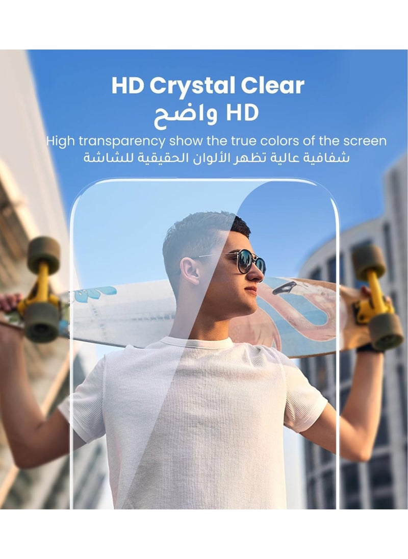 Techie - 2 Pack Apple iPhone 15 Pro Max Screen Protector, 9H Tempered Gorilla Glass, Easy Install Alignment Frame, Ultra Clear, Bubble-Free, Case-Friendly - Image 1