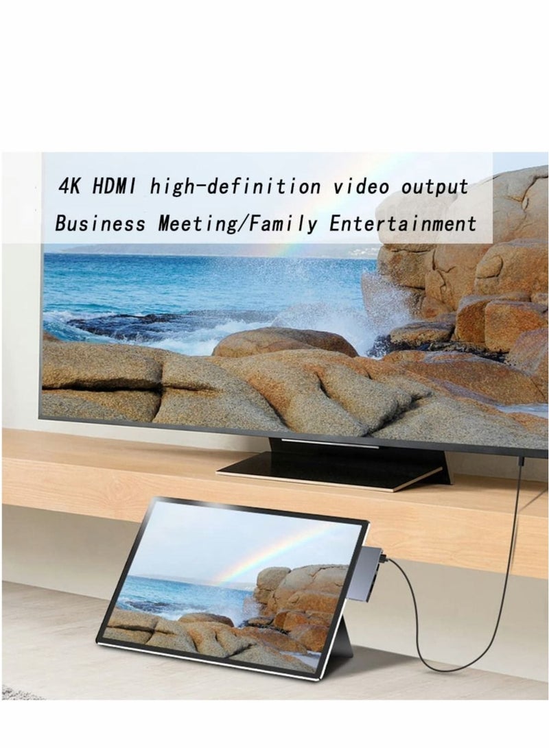 Captaintech Hub for Surface Pro 6/Pro 5/Pro 4 Docking Station USB 3.0x3 Adapter SD TF/Micro Memory Card Reader 4K HDMI Port Microsoft 4/ 5/6 - Image 5