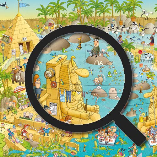 Heye بازل حديقة النيل 1000 قطعة من مارينو ديغانو حديقة حيوانات فنية - Image 3