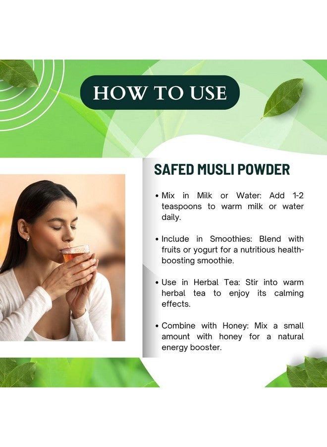 BrijBooti بودرة بريجبوتي سافيد موسلي (100 غ) موسلي نقي وطبيعي للقدرة والحيوية والقدرة على التحمل - Image 3