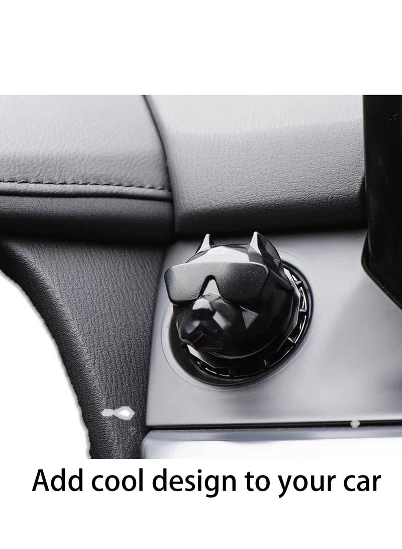 SOLARAE Bully Dog Car One Key Start Button Cover, Car Ignition Button Cover, Car Engine Push to Start Accessories, Cool Interior Car Decor Stickers, Suitable for Car SUV Truck (Black) - Image 5