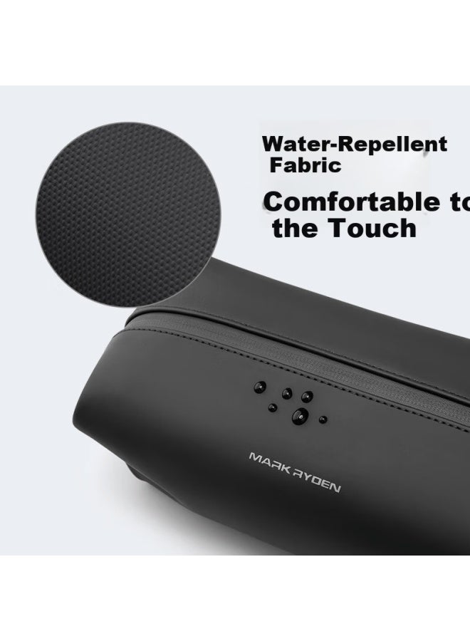 Mark Ryden Men's Travel Toiletry Bag Portable Storage Digital Accessories Lightweight Water-repellent Makeup Bag Graphite Gray - Image 4