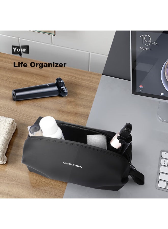 Mark Ryden Men's Travel Toiletry Bag Portable Storage Digital Accessories Lightweight Water-repellent Makeup Bag Graphite Gray - Image 2