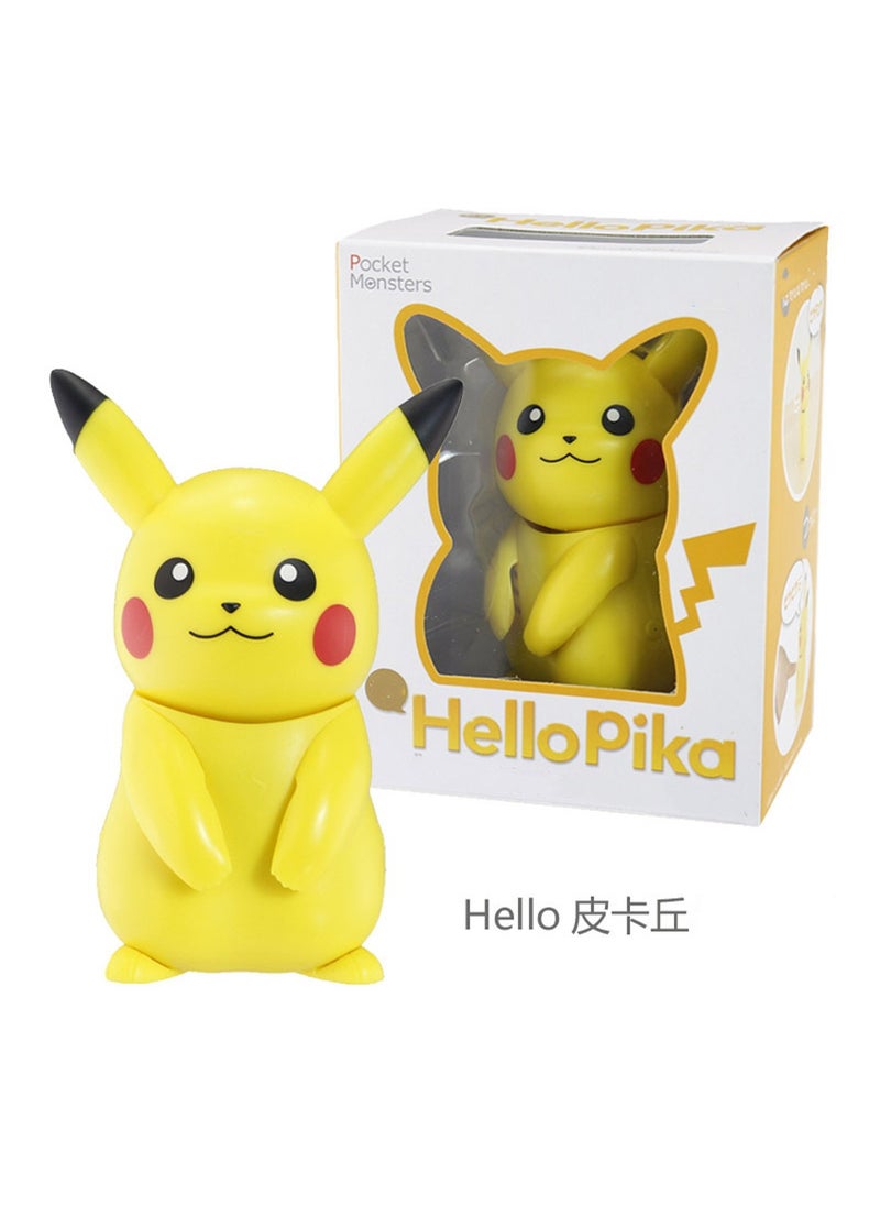 Generic - Genuine Boxed Domei Pokémon Sound And Light Pikachu Doll Hello Pika Pika Doll Cute Pet Hello Pikachu Boxed Children's Toy Birthday Gift 11Cm - Image 1