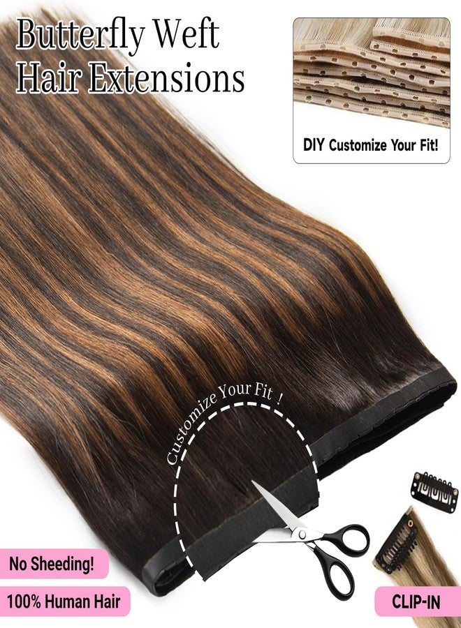 كيه آر إن وصلات شعر KRN Butterfly Weft من شعر بشري طبيعي، 100 غرام، 22 بوصة، وصلات شعر Genius Weft غير مرئية مزدوجة الطبقات مع فتحات مربوطة يدويًا لخرز دقيق غير مرئي، لون 12A، رقم 2/6/2. - Image 3