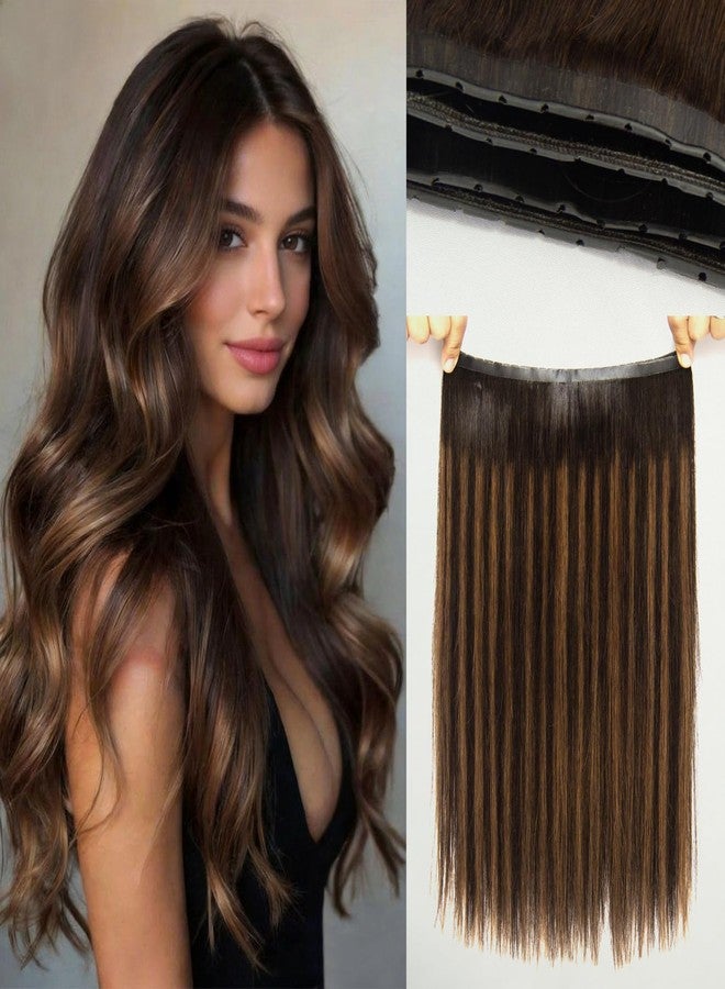 كيه آر إن وصلات شعر KRN Butterfly Weft من شعر بشري طبيعي، 100 غرام، 22 بوصة، وصلات شعر Genius Weft غير مرئية مزدوجة الطبقات مع فتحات مربوطة يدويًا لخرز دقيق غير مرئي، لون 12A، رقم 2/6/2. - Image 1
