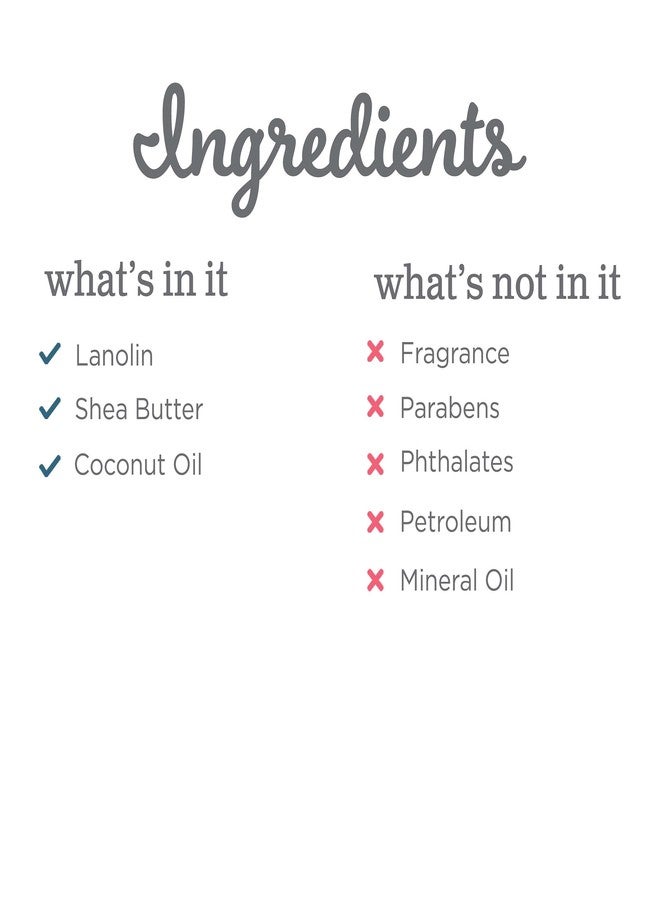 Mommy's Bliss Lanolin Nipple Balm Breastfeeding Cream with Coconut Oil & Shea Butter, Soothing Cream for Sore, Cracked Nipples, Safe for Nursing Babies, Flavorless, 2 Oz - Image 3