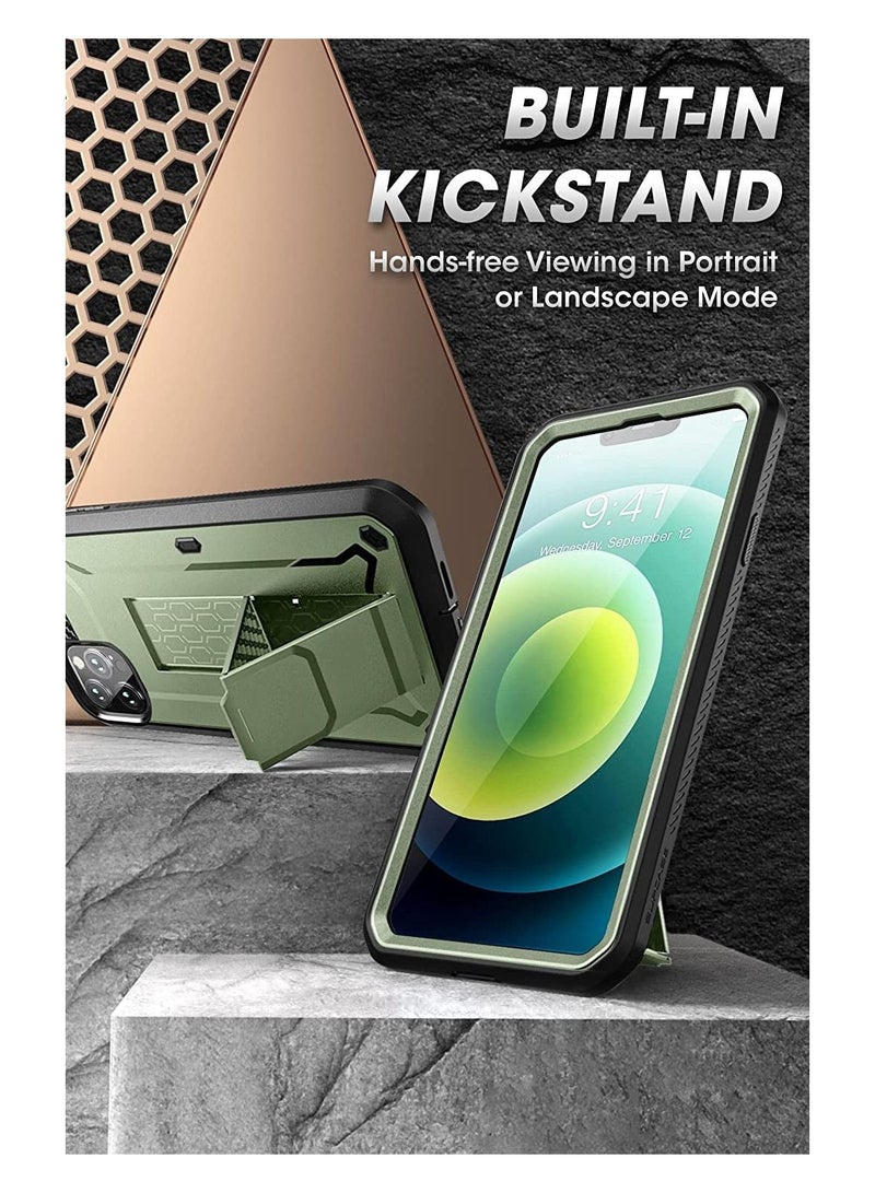 SupCase Unicorn Beetle Pro Series Case for iPhone 13 Pro Max (2021 Release) 6.7 Inch, Built-in Screen Protector Full-Body Rugged Holster Case (Guldan) - Image 3