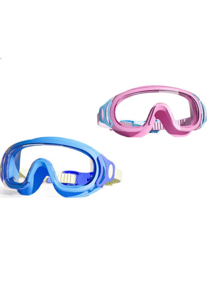 Erke Children'S Large Frame Swim Goggles High Definition Anti-Fog Waterproof Swimming Diving Goggles Boys Girls Kids Swimming Equipment - Dynamic Black - Image 2