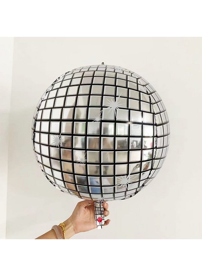 أتباتا فانكي بالونات Atpata Funky Disco Theme لحفلات الرقص ذات الطابع الديسكو لتزيين موضوع الديسكو (كرة ديسكو رباعية الأبعاد - قطعتان) - Image 2