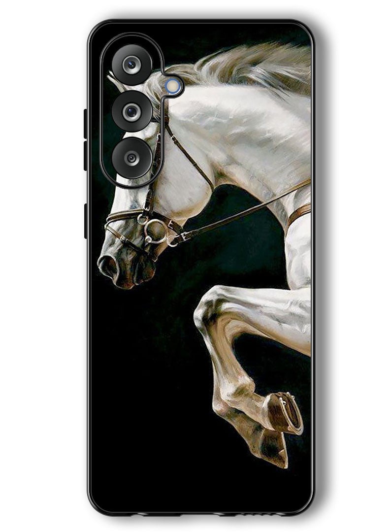 Theodor Case Compatible with Samsung Galaxy F36/ M36 6.7 Inch Protection Shockproof Bumper Cover Horse Running - Image 1