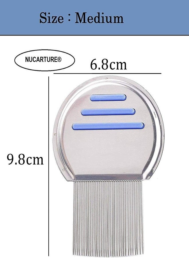 Sloane Lice Comb ForWomen And Kids Stainless Steel Lice Terminator Fine Egg Nit Lice Egg Removal Comb For Women Lice Comb Hair Women Scalp Louse And Eggs Remover - Image 2