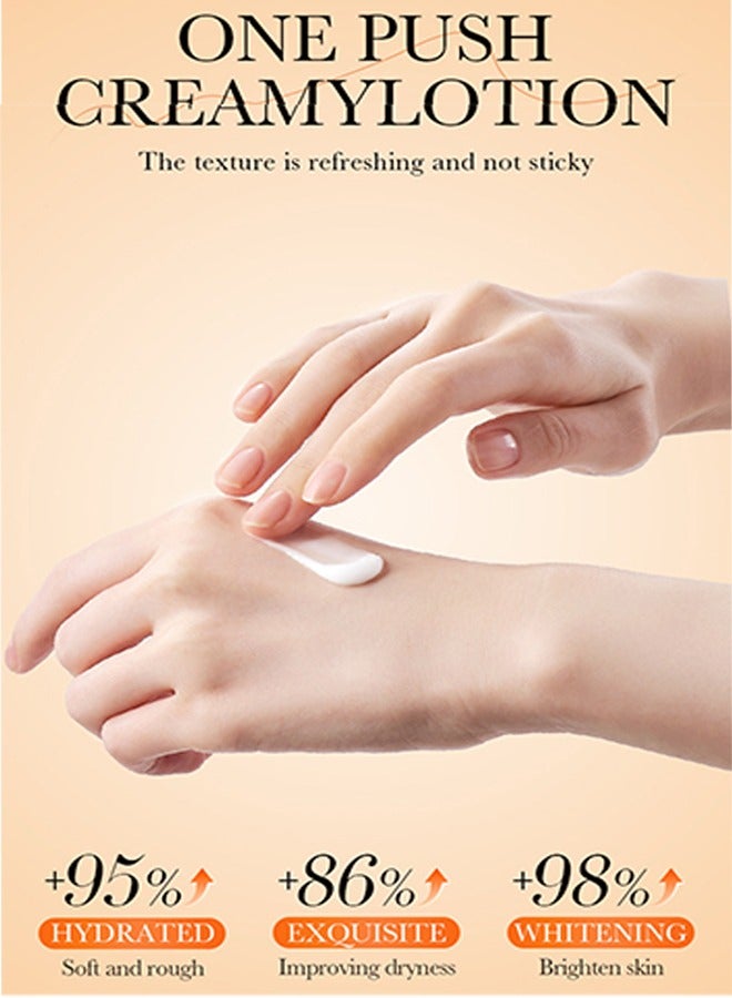SADOER Nicinamide Vitamin C Whitening Hand Cream-Dark Knuckles Fast Brighten Serum, Cracked Soft Moisturizer, Hand Cream, Elbows, Knee, Black Skin, Lighten Stains Remover Product - Image 5