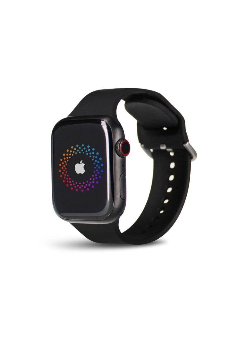 Apple Renewed - Watch Series 7 GPS Cellular, 45MM Space Black Titanium Case with Black Sport Band Space Black Titanium - Image 3